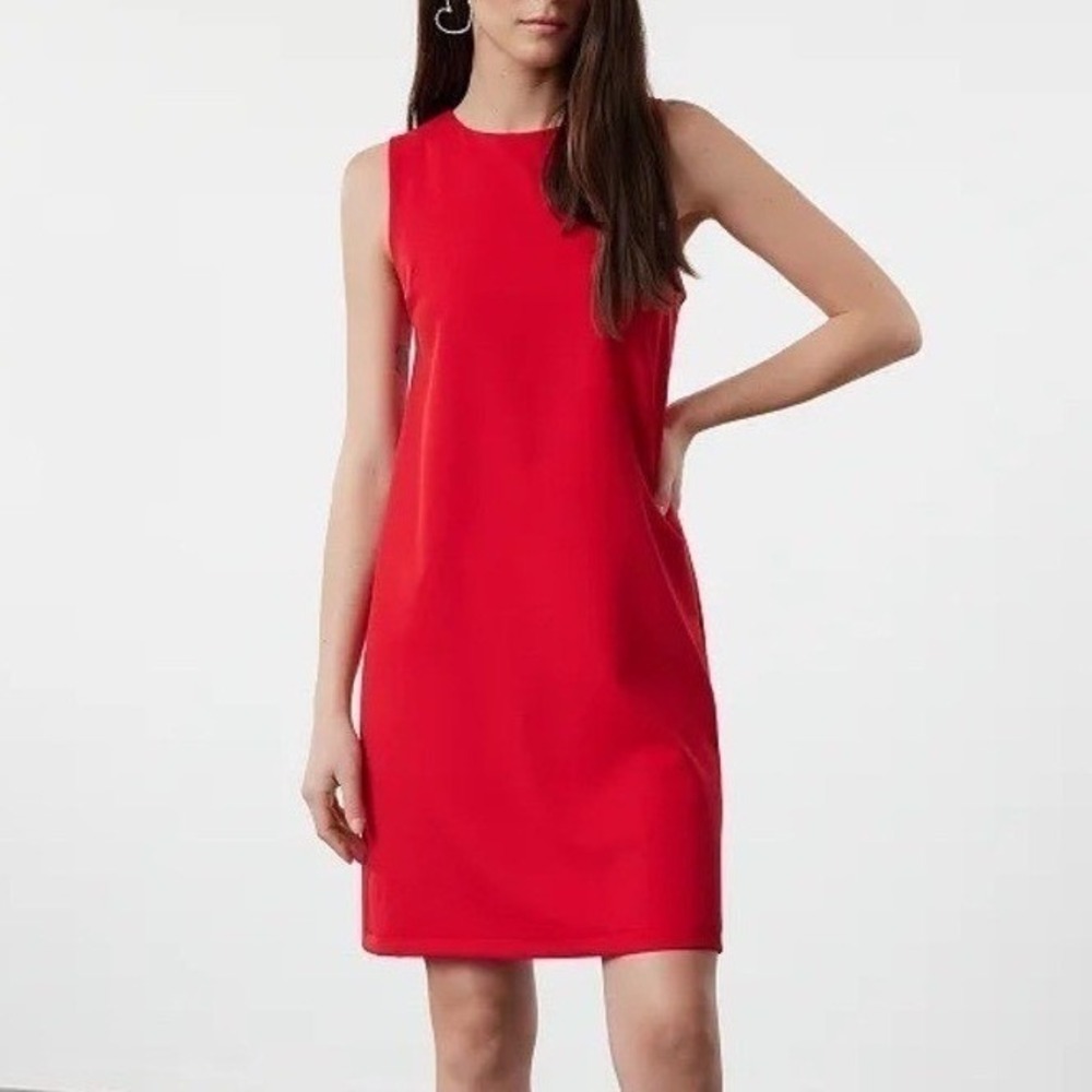 Studio I Red Sleeveless Dress with Back Zipper
